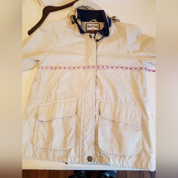Pacific Trail Women's Jacket with Drawstring Hood Beige Size Large - Picture 10 of 16
